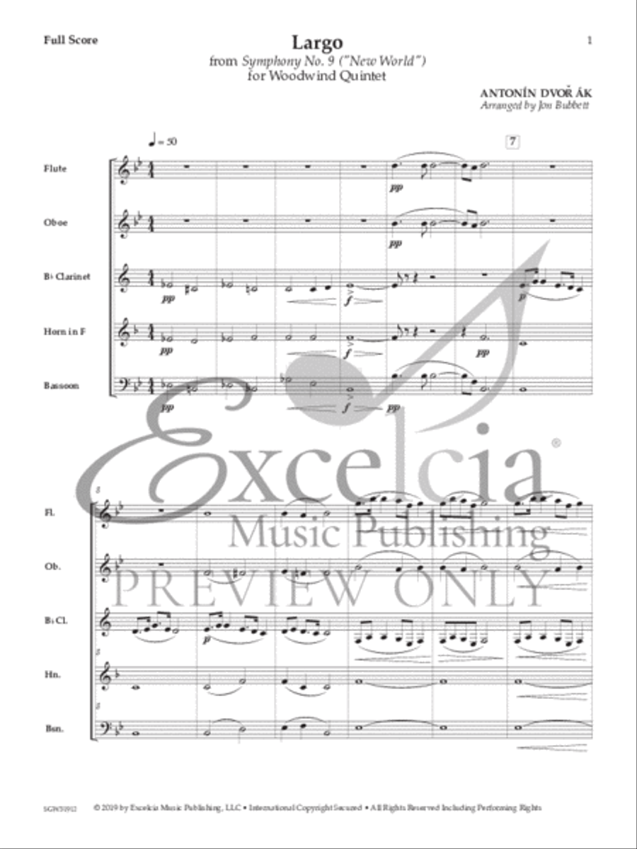 Largo Woodwind Quintet scores gallery preview page 2