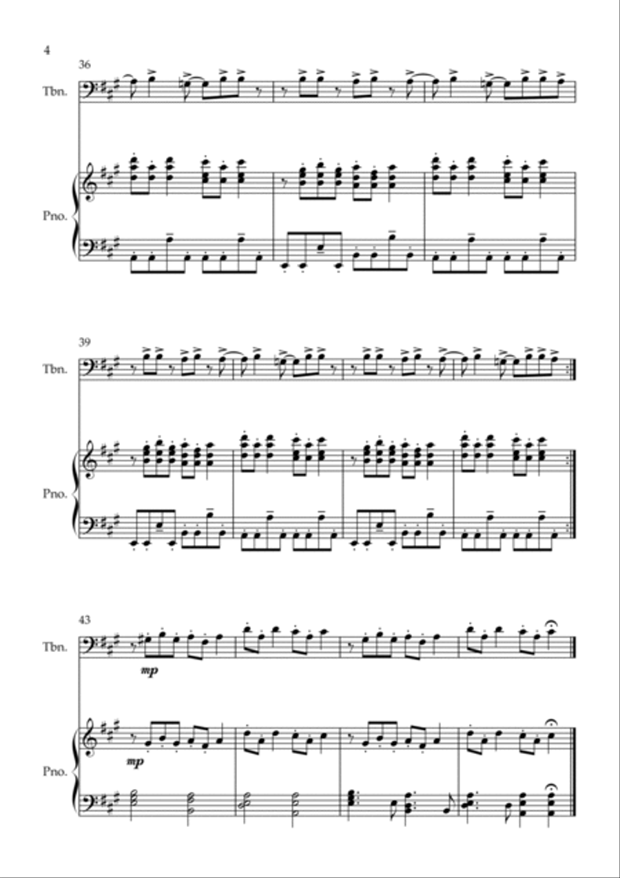 Bittersweet Symphony Piano scores gallery preview page 4