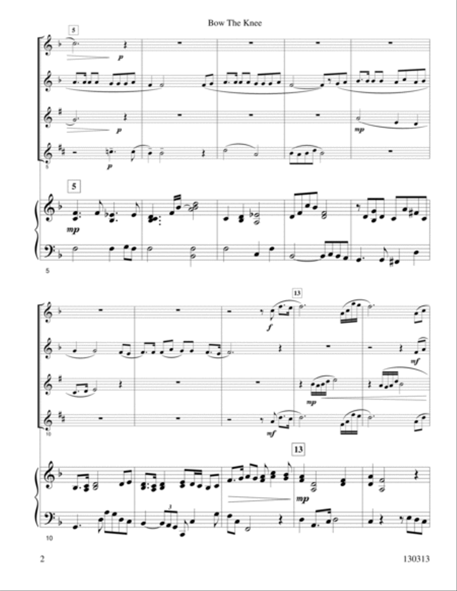 Bow The Knee Woodwind Trio scores gallery preview page 3
