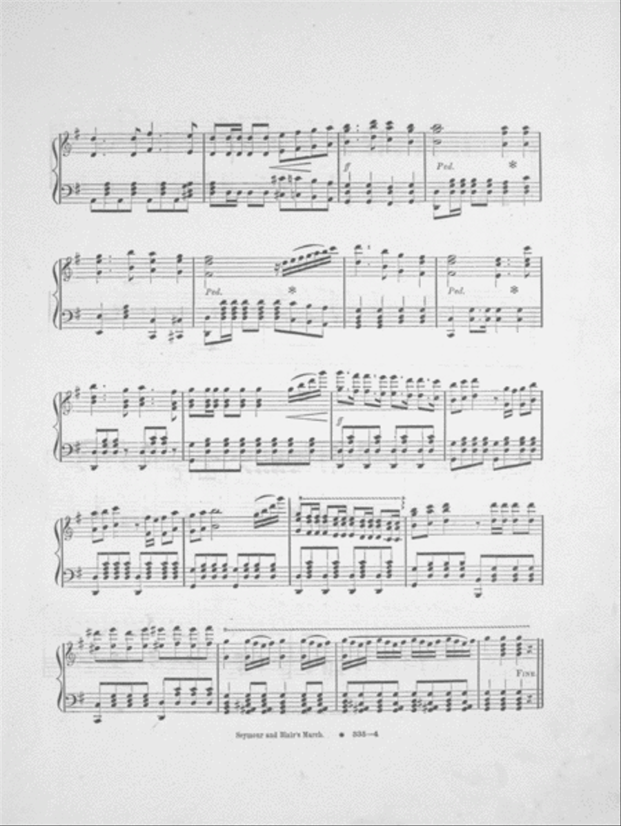 Seymour And Blair's March To The White-House Piano Solo scores gallery preview page 3