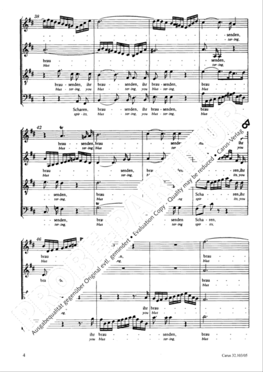 O tremble bow down now (Erzittert und fallet) 4-Part scores gallery preview page 5