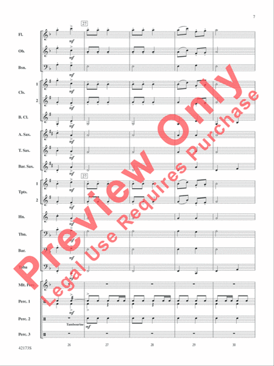 Jingle Band! Concert Band scores gallery preview page 8