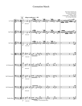 Coronation March (Db) (String Octet - 3 Violins, 1 Viola, 3 Cellos, 1 Bass)