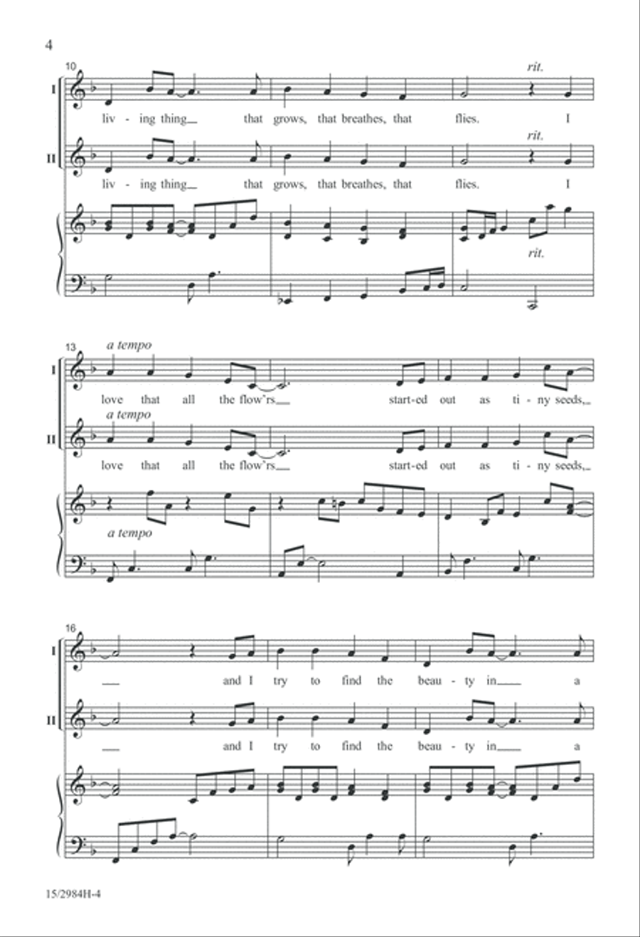 The Simplest Things The Simplest Things 2-Part scores gallery preview page 4
