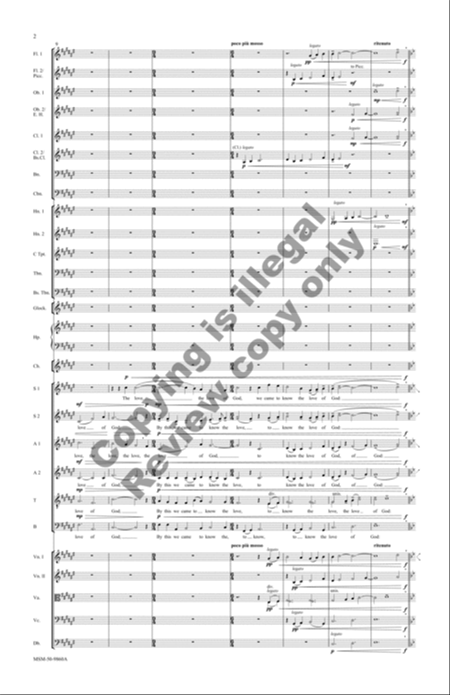 The Love of God (Additional Orchestral Score) Choir scores gallery preview page 4