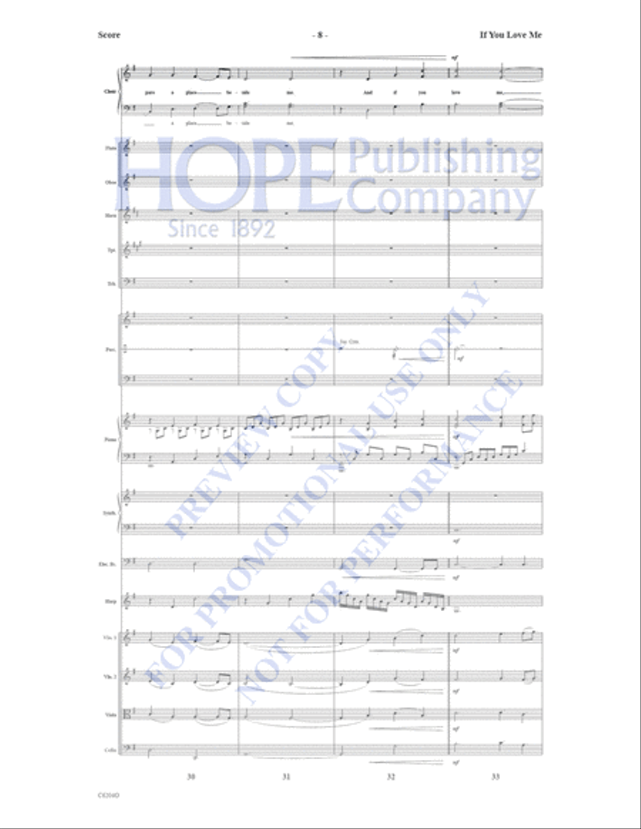 If You Love Me If You Love Me Choir scores gallery preview page 9