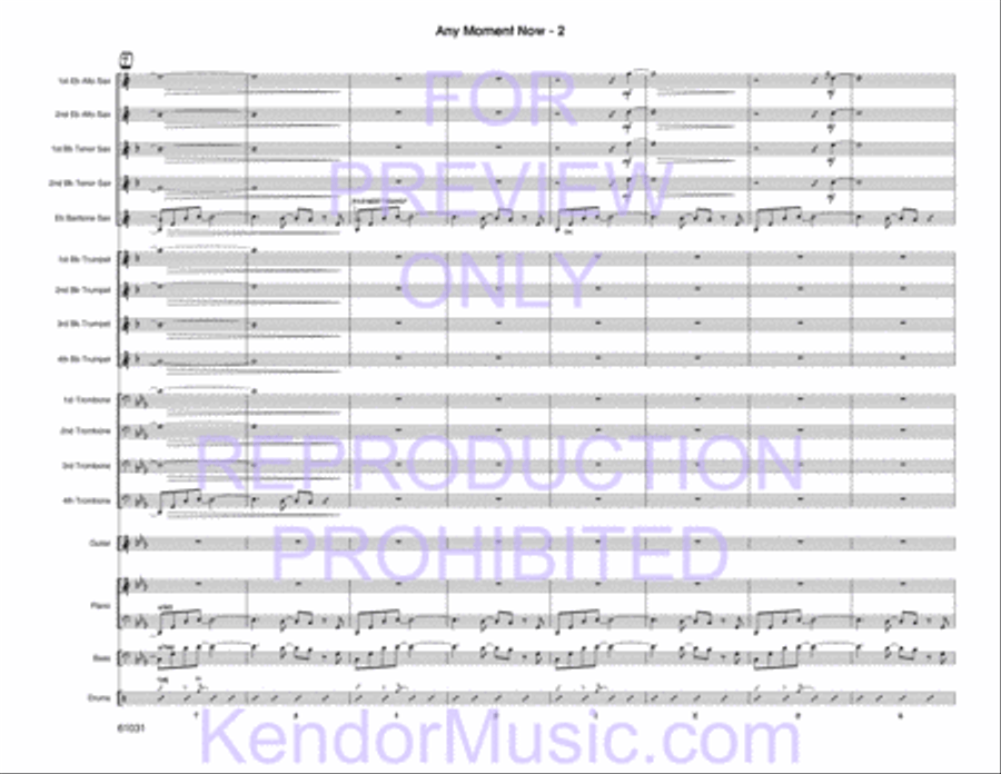 Any Moment Now Any Moment Now Jazz Ensemble scores gallery preview page 21