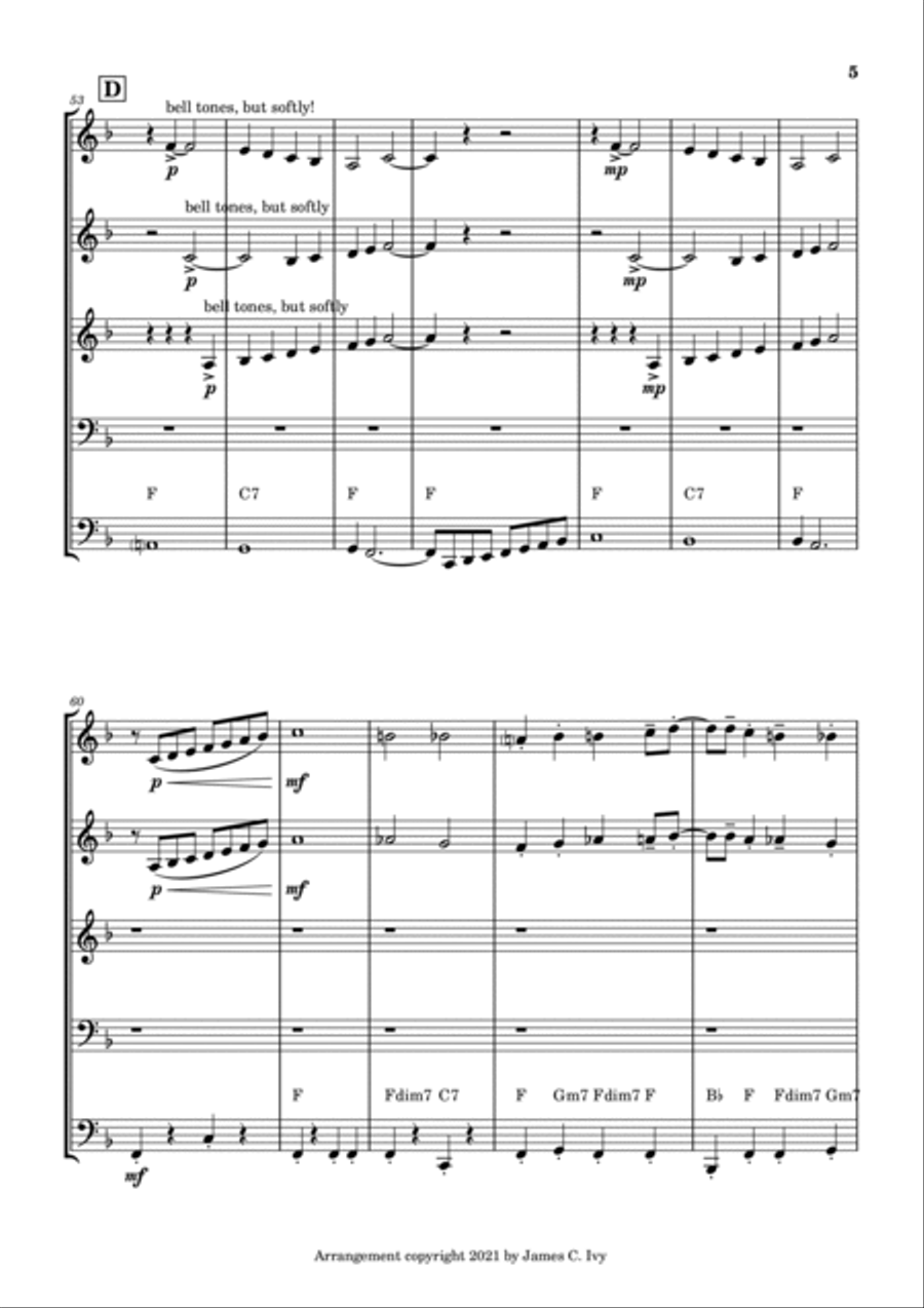 The Wang Wang Blues for Brass Quintet Brass Quintet scores gallery preview page 6
