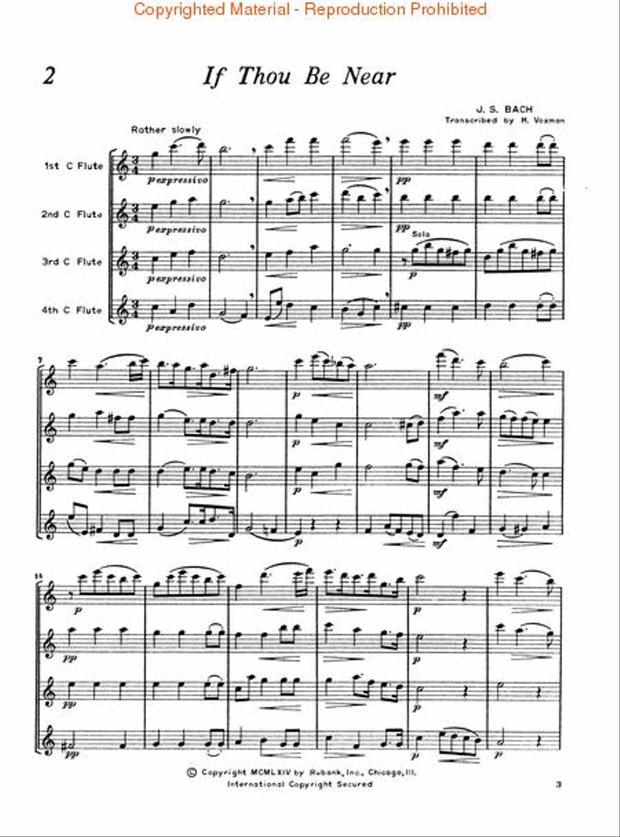 Quartet Repertoire for Flute Flute Quartet scores gallery preview page 3