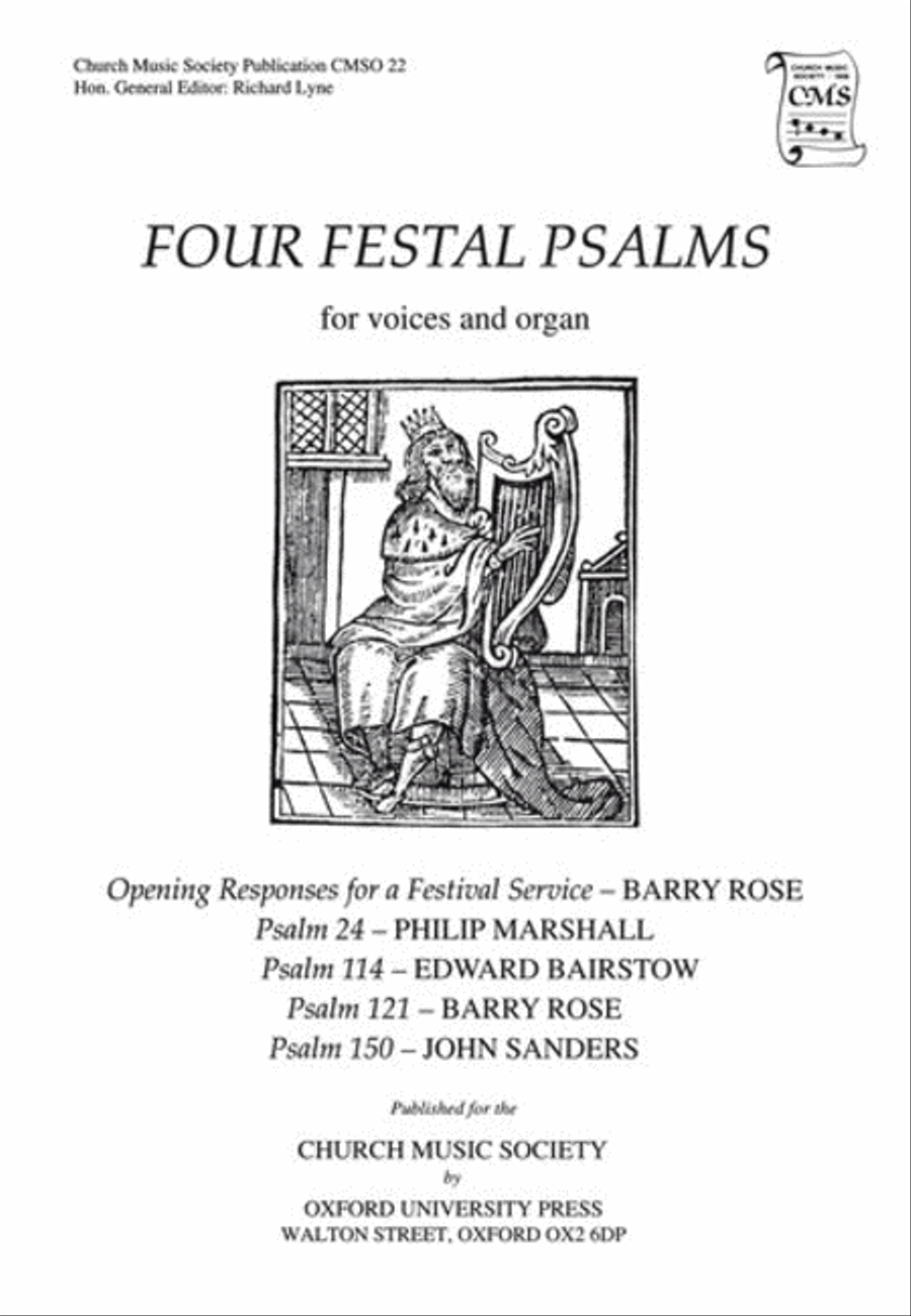 Four Festal Psalms 4-Part - Sheet Music