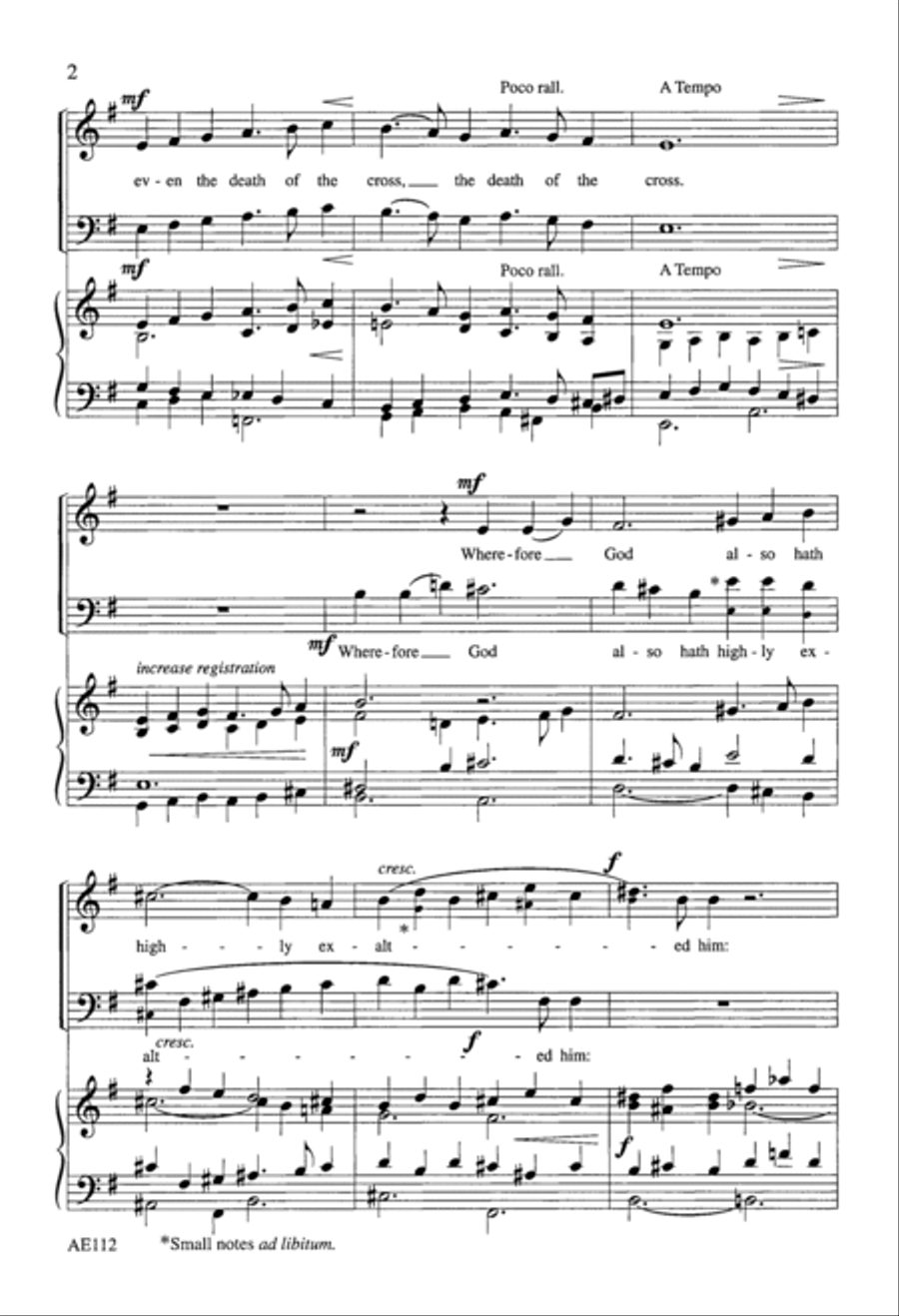 Christ For Us Became Obedient Unto Death 2-Part scores gallery preview page 2