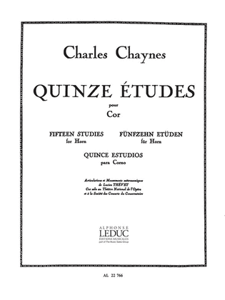Book cover for 15 Etudes (horn Solo)