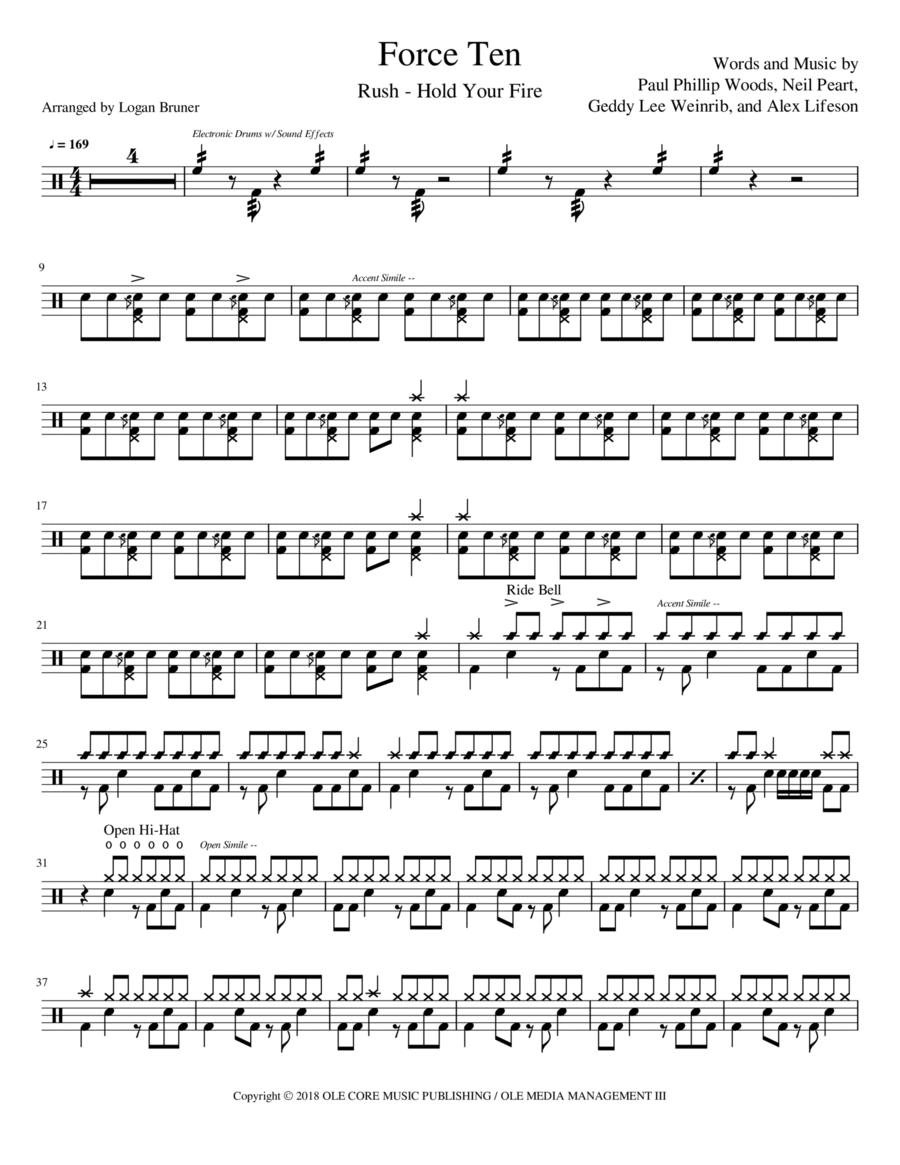 Force Ten Drum Set scores gallery preview page 1