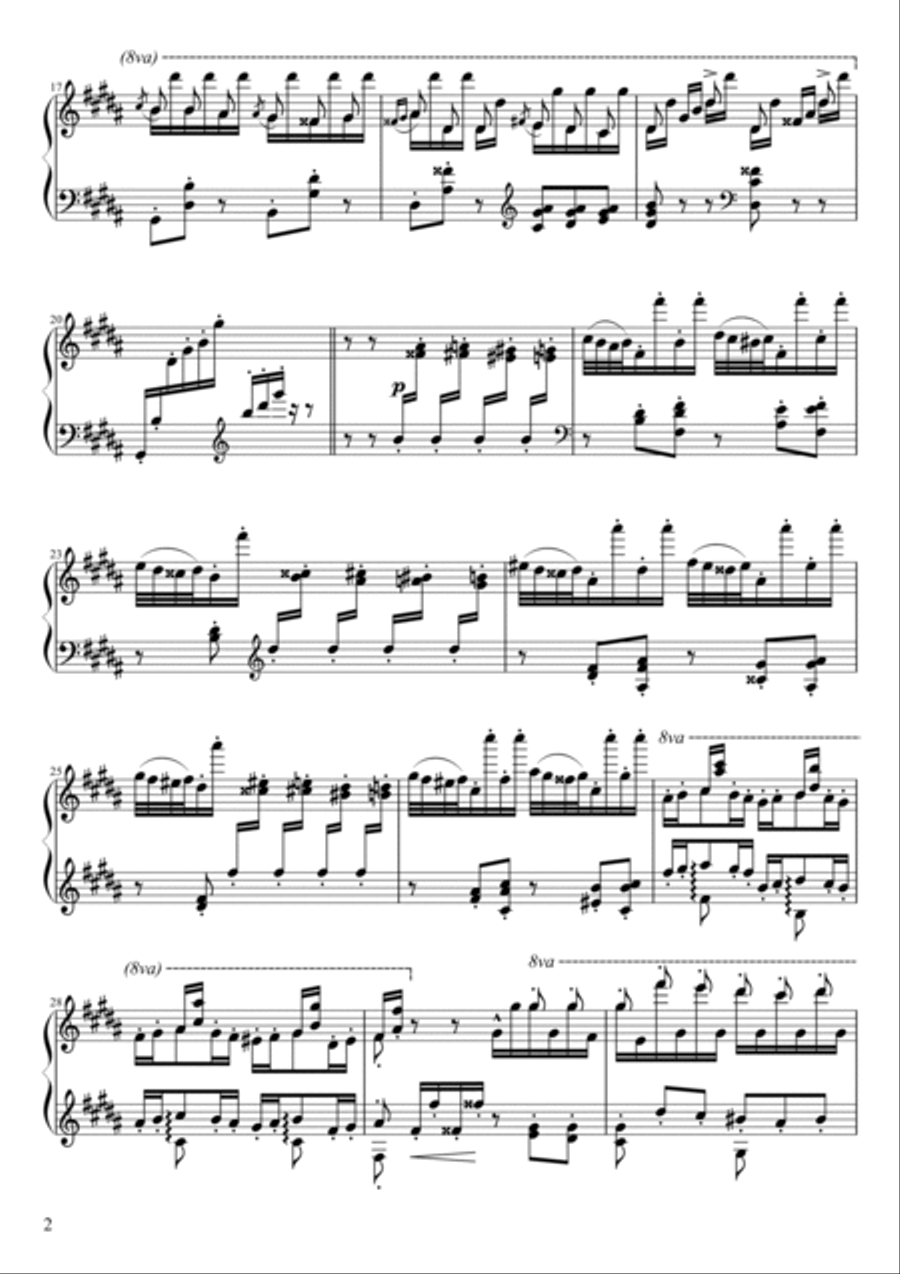 La Campanella Piano Solo scores gallery preview page 2