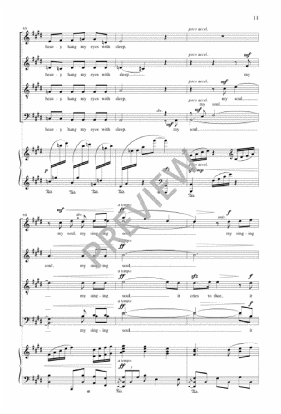 Ballade to the Moon Ballade to the Moon 4-Part scores gallery preview page 11