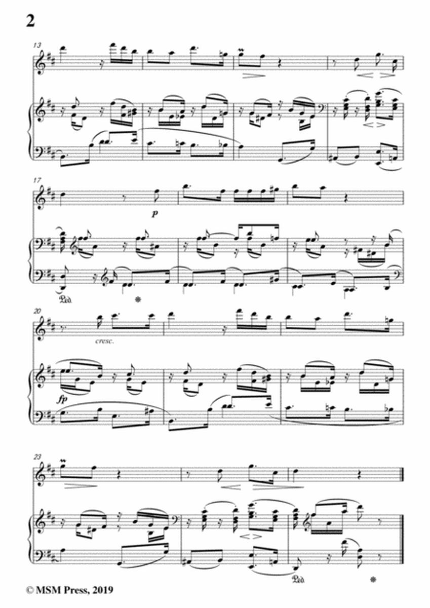 Schumann-Schneeglöckchen,Op.79,No.27,for Violin and Piano image number null