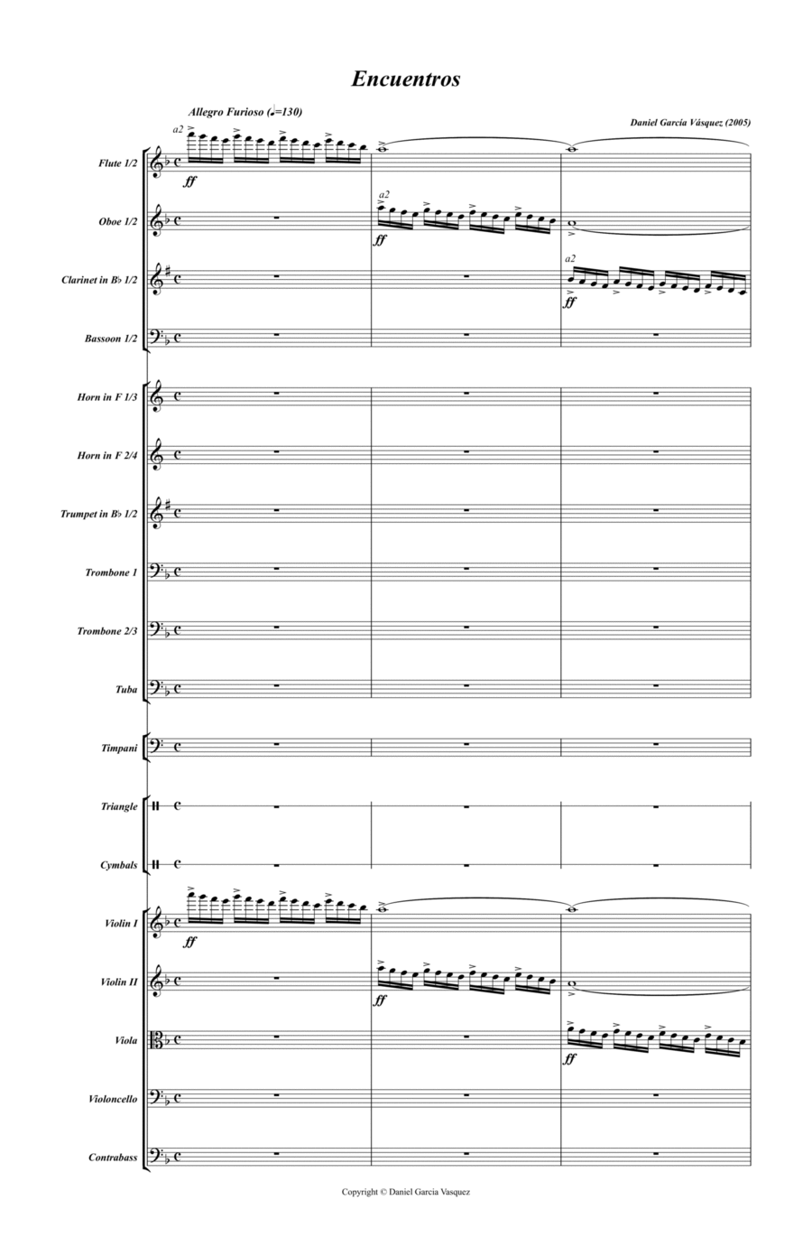 Encuentros Encuentros Full Orchestra scores gallery preview page 1