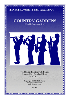 Country Gardens - Flexible Saxophone Trio Score and Parts PDF