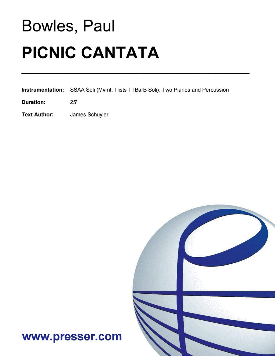 Picnic Cantata Choir scores gallery preview page 1