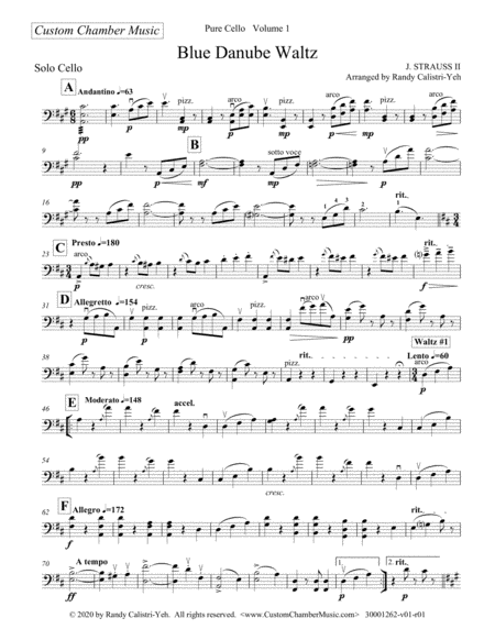 Pure Cello Volume 1: Ten Concert Pieces for Unaccompanied Cello (solo cello)