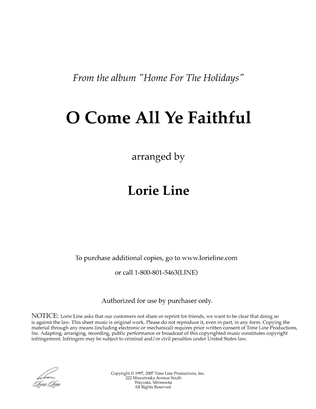 Book cover for O Come All Ye Faithful (from Home For The Holidays)
