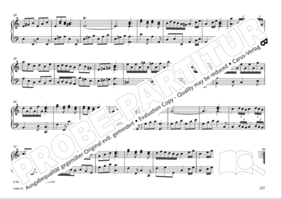 Pastoral music for organ, vol. 2: Germany, Bohemia, Austria, South Tyrol Organ Solo scores gallery preview page 128