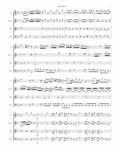 Myslivecek Quartet No. 1 for Winds image number null