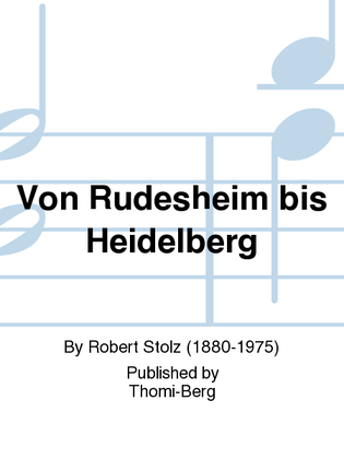 Book cover for Von Rudesheim bis Heidelberg