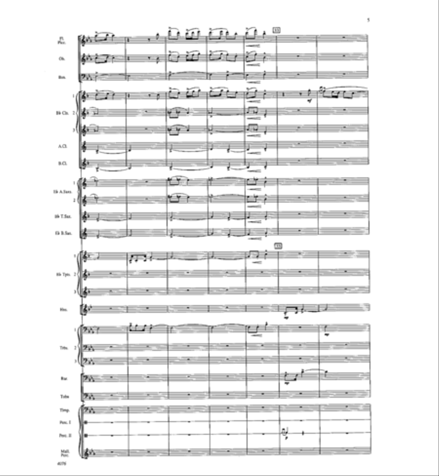 West Highlands Sojourn Concert Band scores gallery preview page 6