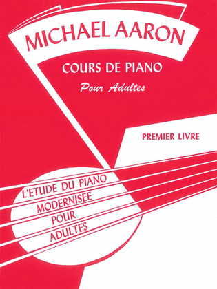 Book cover for Michael Aaron Piano Course, Adult Book, Book 1