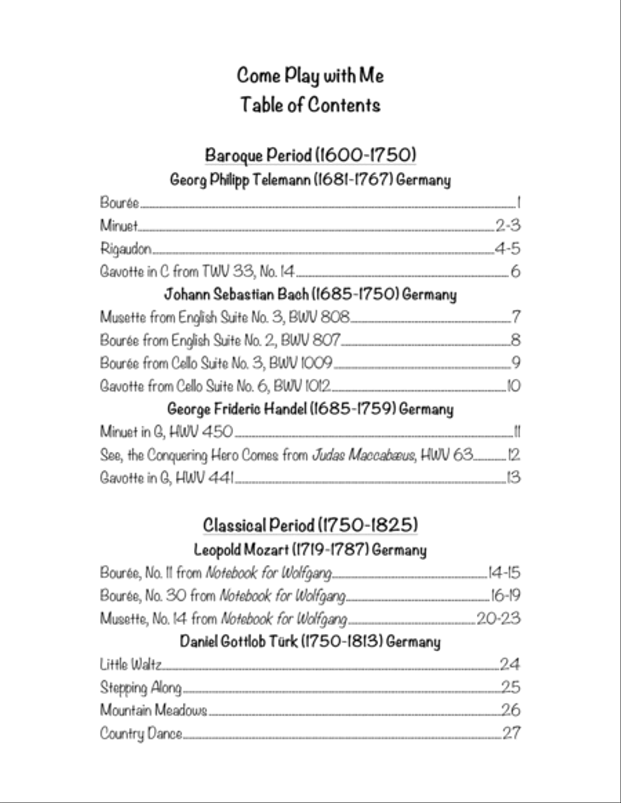 Come Play with Me: Easy Classical Duets for Piano Easy Piano scores gallery preview page 6