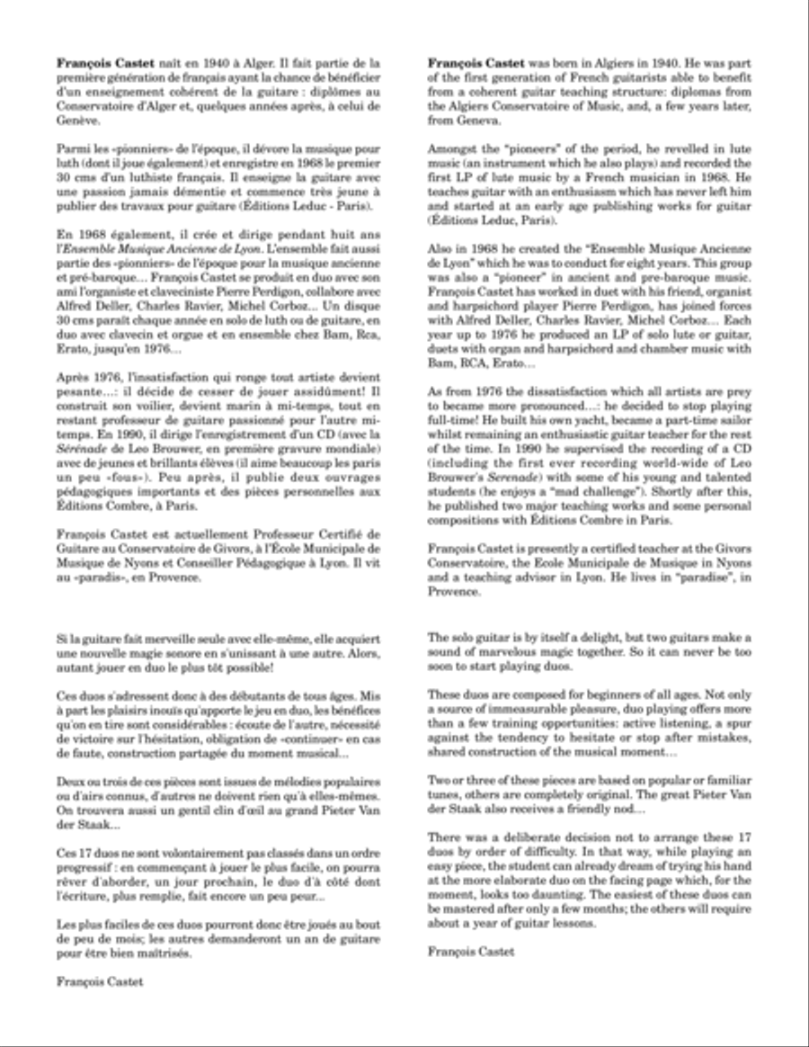 Nos premiers duos, vol. 1 Classical Guitar scores gallery preview page 2