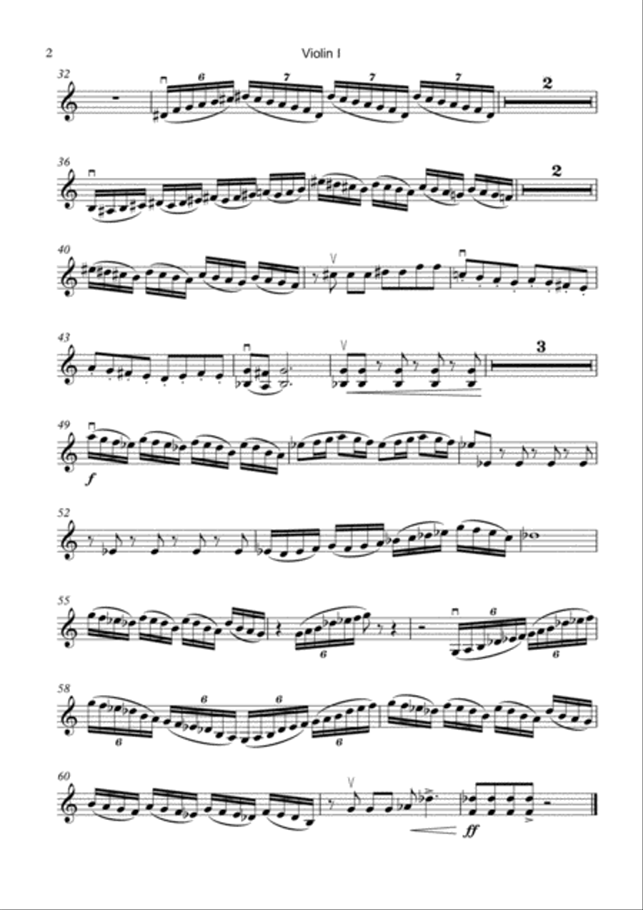 Theme From The Simpsons TM from the Twentieth Century Fox Television Series THE SIMPSONS String Quartet scores gallery preview page 4