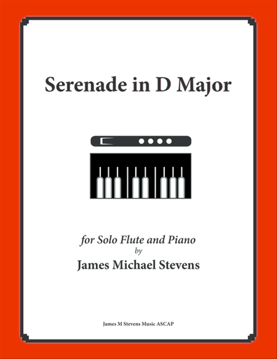 Serenade in D Major (Solo Flute & Piano) Flute Solo scores gallery preview page 1