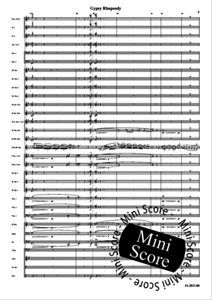 Gypsy Rhapsody Gypsy Rhapsody Concert Band scores gallery preview page 11