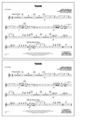 Book cover for Tusk (arr. Matt Conaway) - Flute/Piccolo