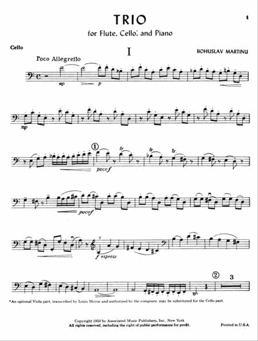 Trio in C Major Flute scores gallery preview page 3