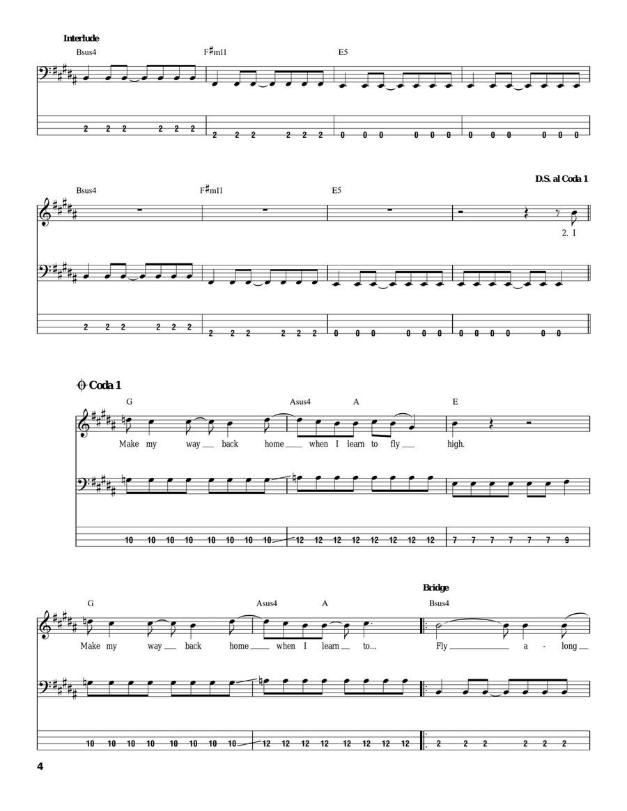 Learn To Fly Acoustic Guitar scores gallery preview page 4
