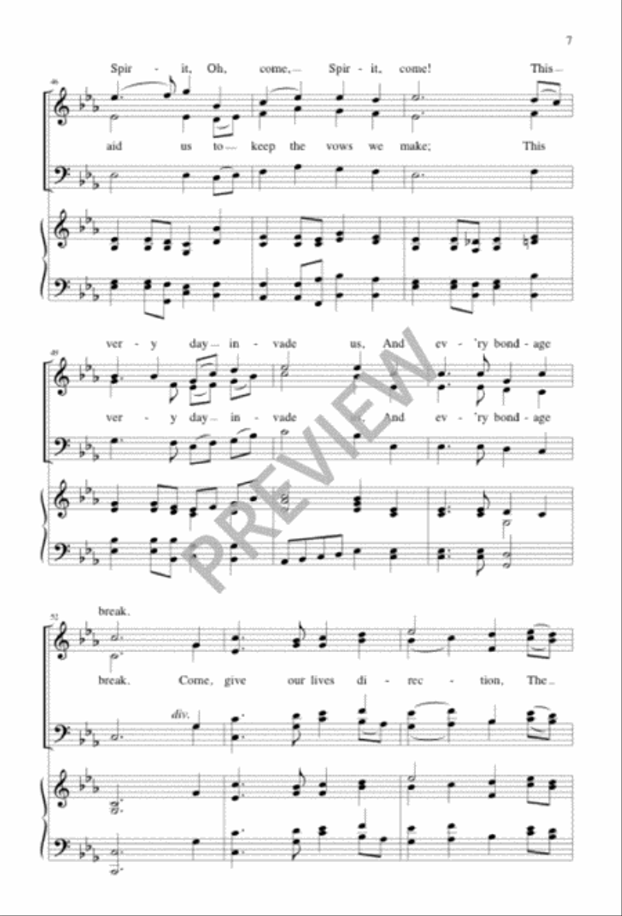 The Baptism of Jesus The Baptism of Jesus 4-Part scores gallery preview page 7
