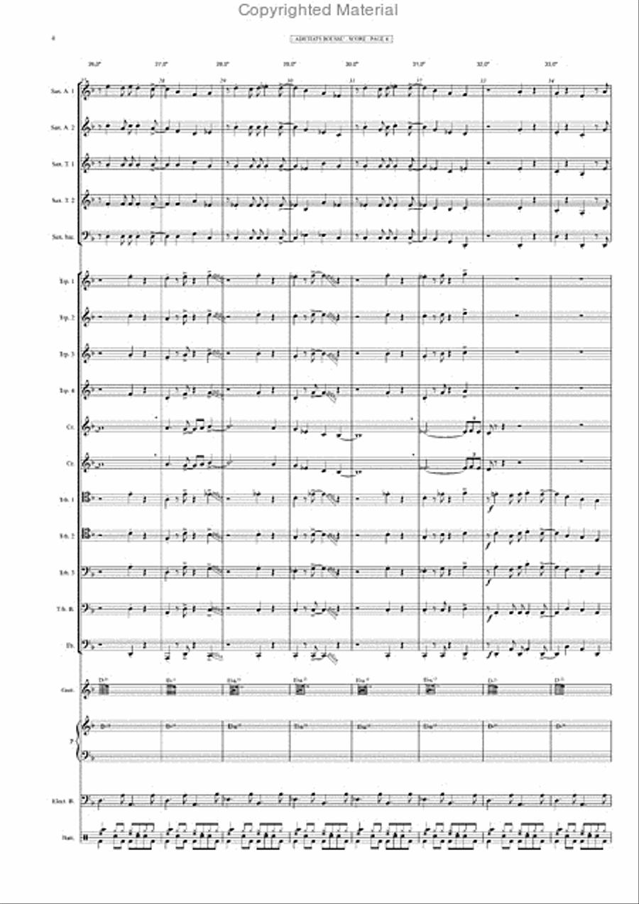 Adichats boussu Jazz Ensemble scores gallery preview page 5