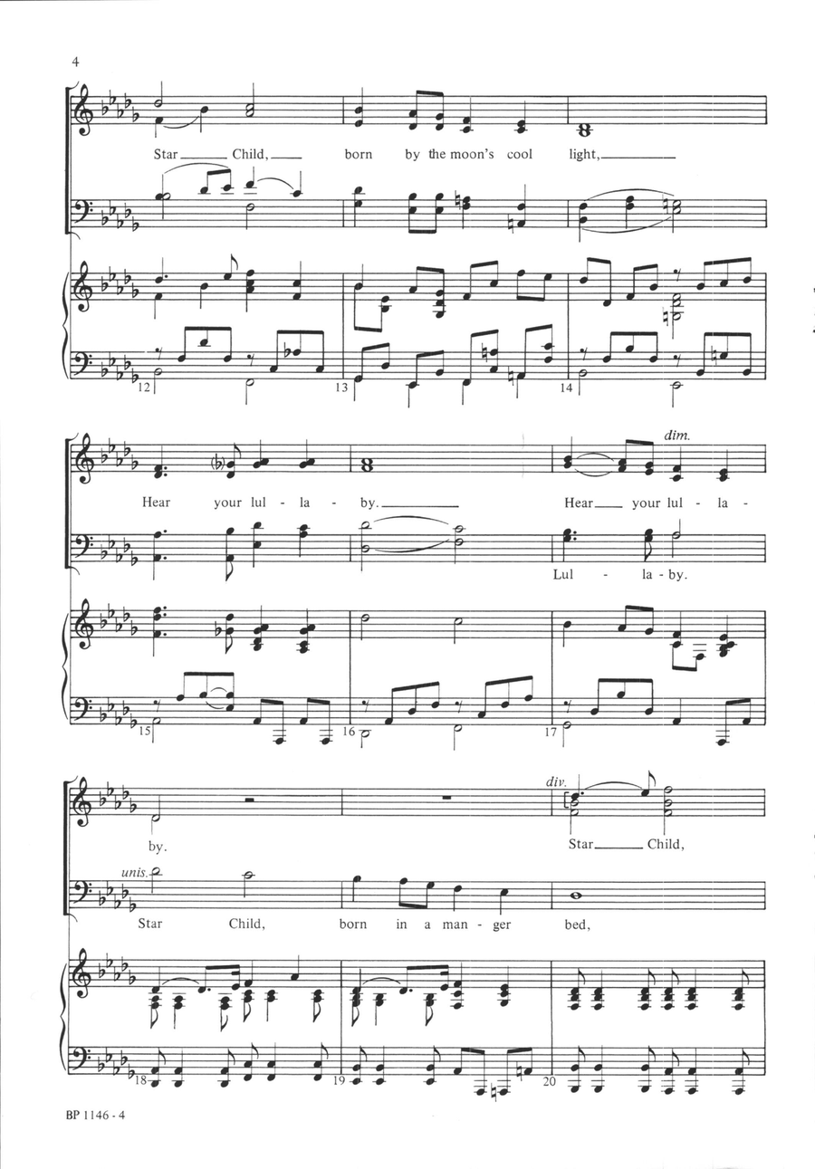 Star Child - SATB 4-Part scores gallery preview page 3