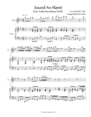 Sound An Alarm - Aria from Judas Maccabaeus - Flute & Piano in Bb