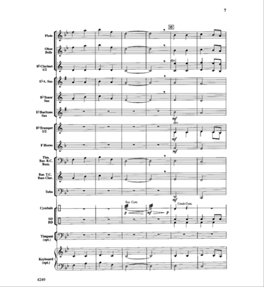 Peanuts & Peanut Butter Concert Band scores gallery preview page 7