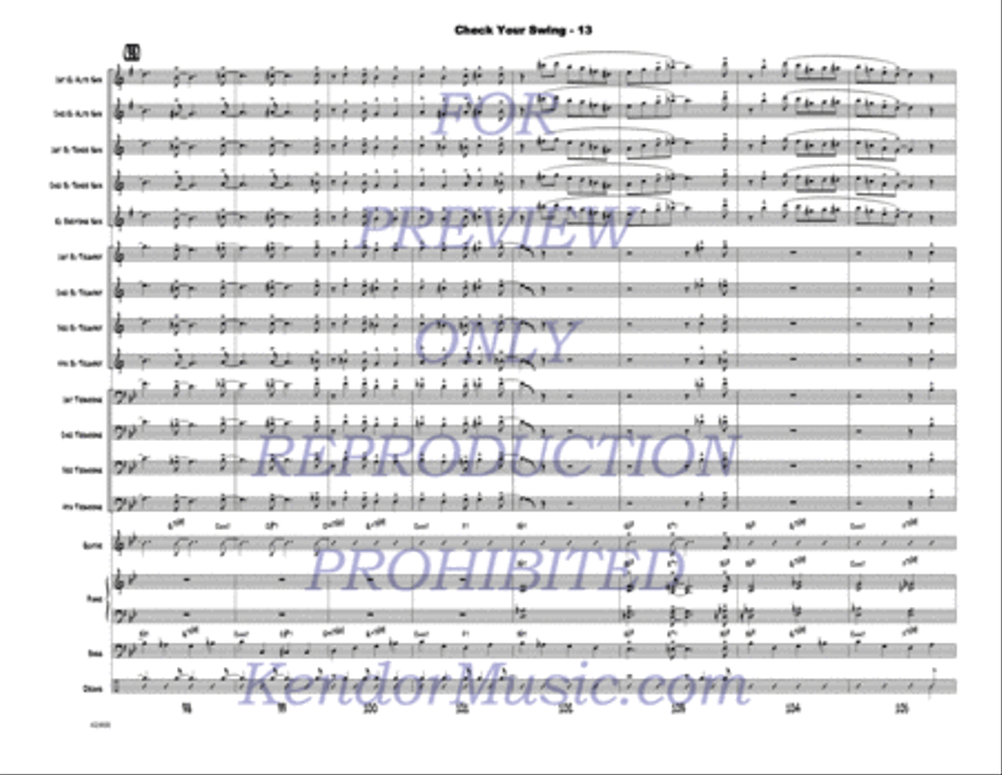 Check Your Swing Check Your Swing Jazz Ensemble scores gallery preview page 14
