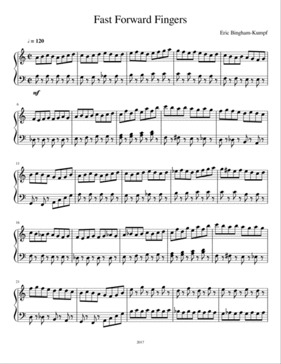 Fast Forward Fingers Fast Forward Fingers Piano Method scores gallery preview page 1