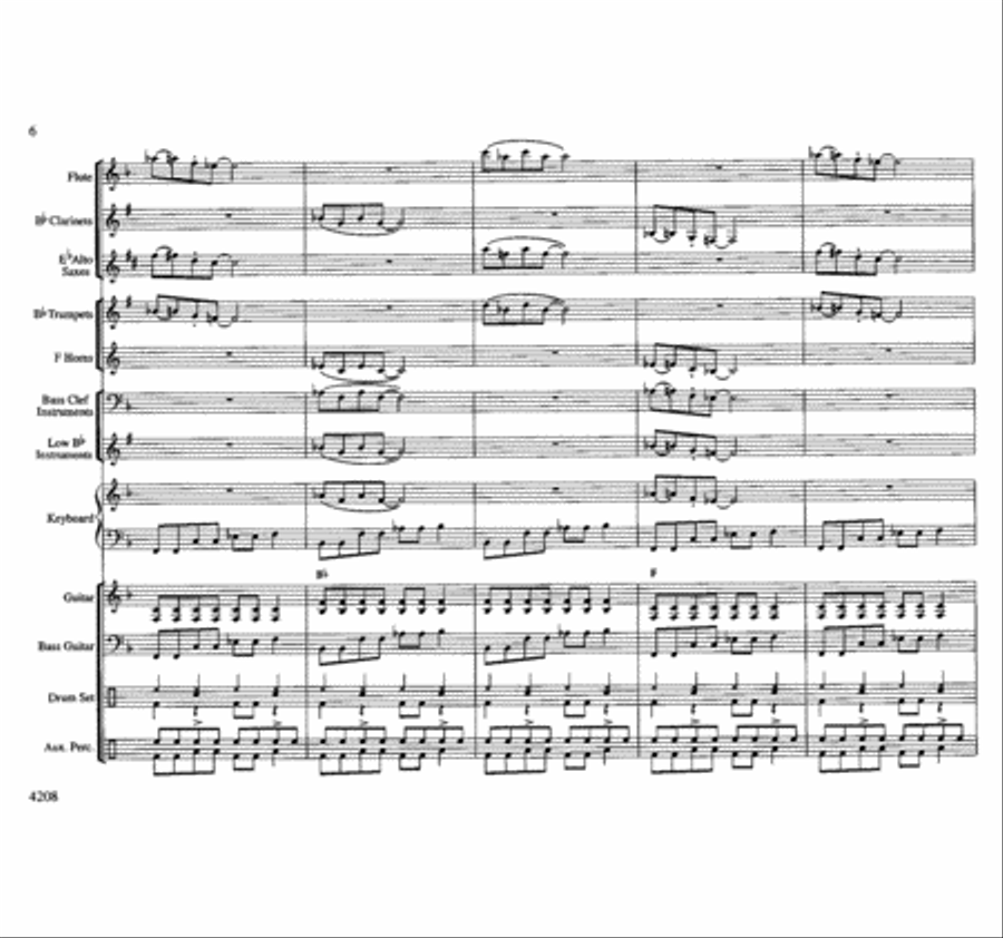Big Time Boogie Concert Band scores gallery preview page 6