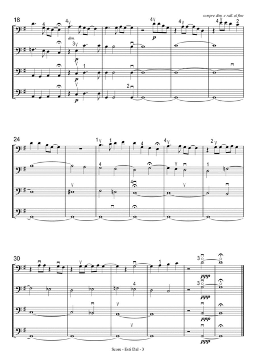 Esti Dal Esti Dal Small Ensemble scores gallery preview page 2