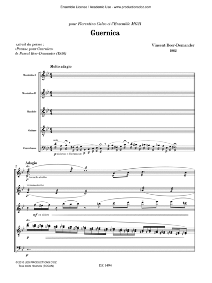 Guernica Guernica Orchestra scores gallery preview page 3