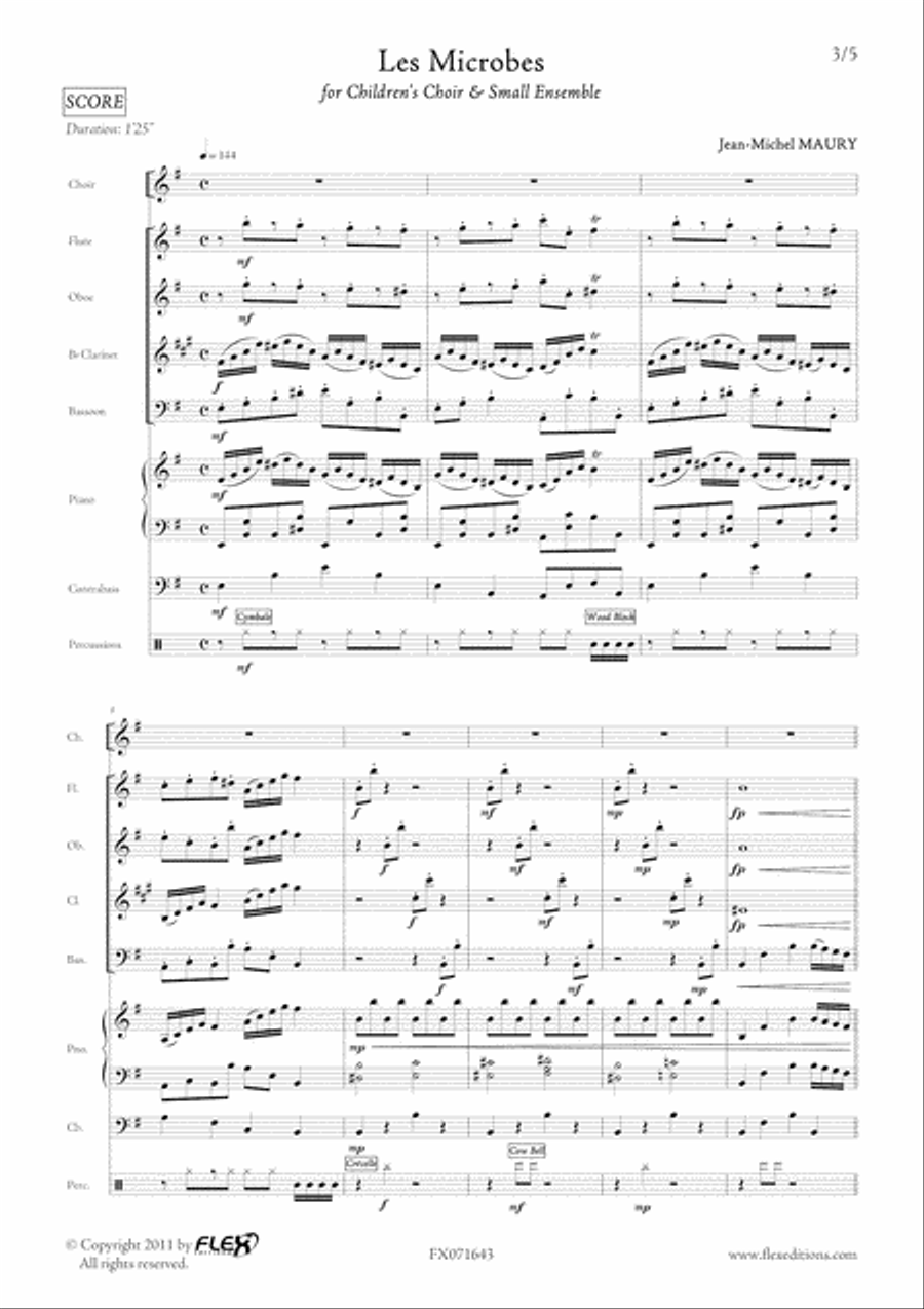 Les Microbes Children's Choir scores gallery preview page 3