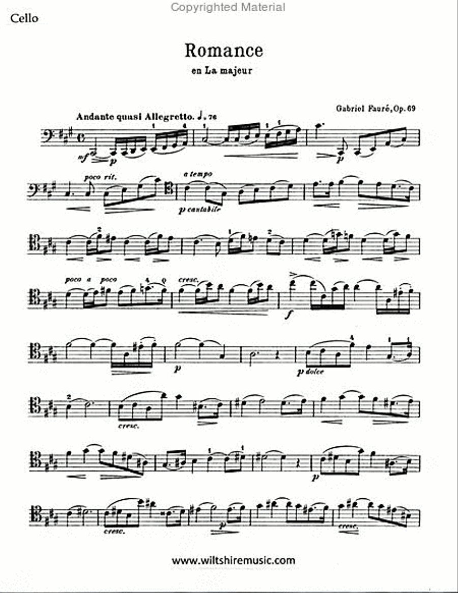 Romance, Op.69 Piano Accompaniment scores gallery preview page 2